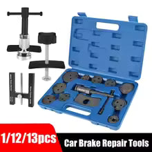 1/12/13/22PCS Car Disc Brake Pump Caliper Removal Tools 10 Piston Adapter Compressor Set Rewind Back Brake Repair Garage Tools